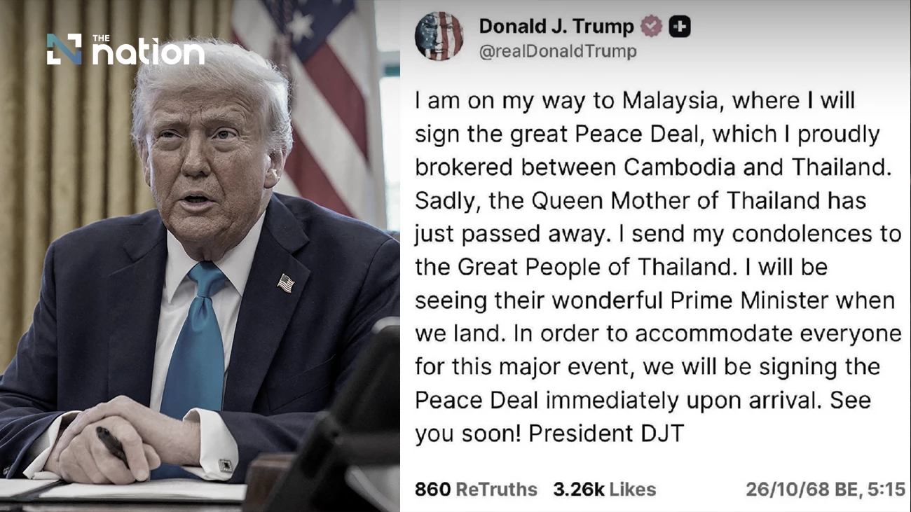 Trump Sampaikan Belasungkawa atas Wafatnya Ratu Sirikit Ibu Suri Thailand